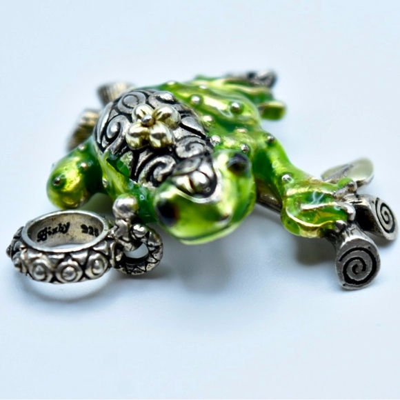 Barbara Bixby Gemstone Frog Pendant - Picture 3 of 4
